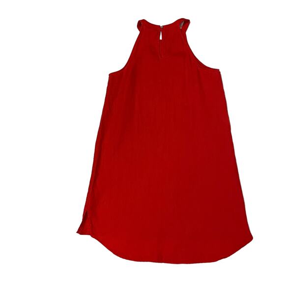 Sigrid Olsen 100% Linen Dress - Red Orange - Medium - Picture 8 of 12